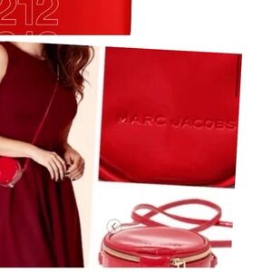 MARC JACOBS $98 MSRP Mini Red Patent Leather Crossbody Bag